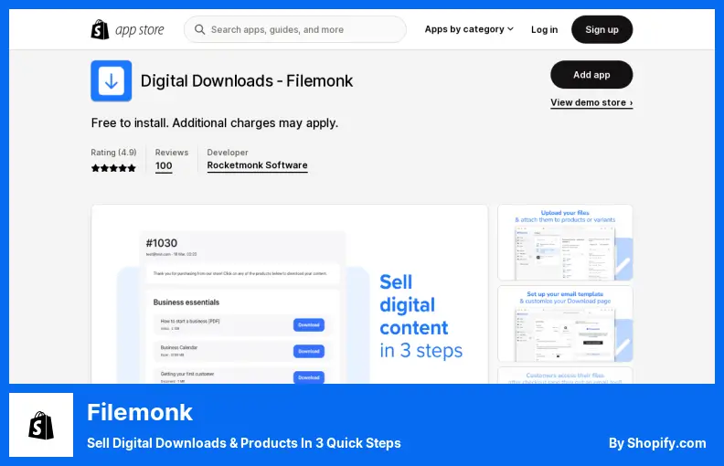 Filemonk - 通過 3 個快速步驟銷售數字下載和產品