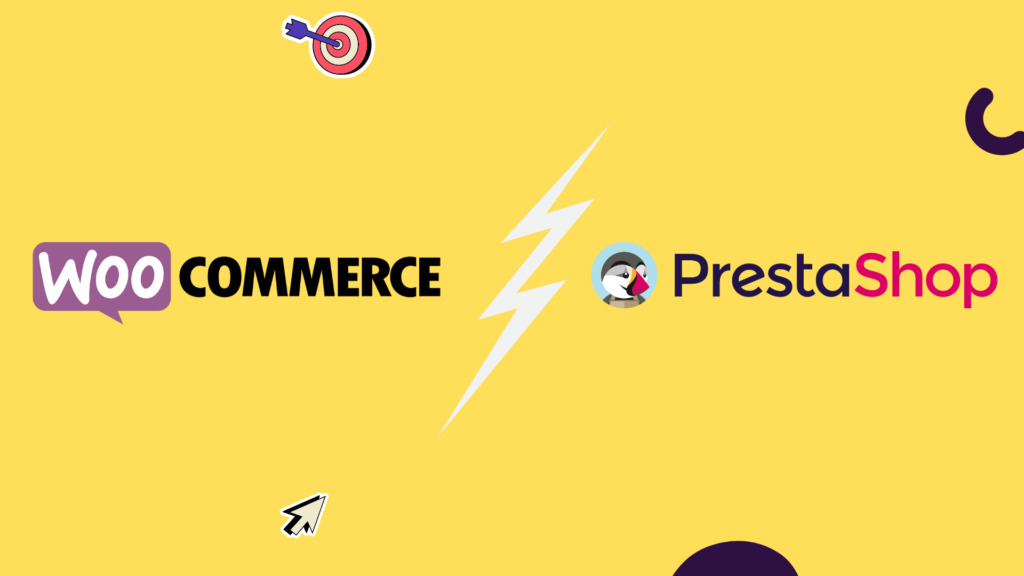 Ilustracja WooCommerce kontra PrestaShop