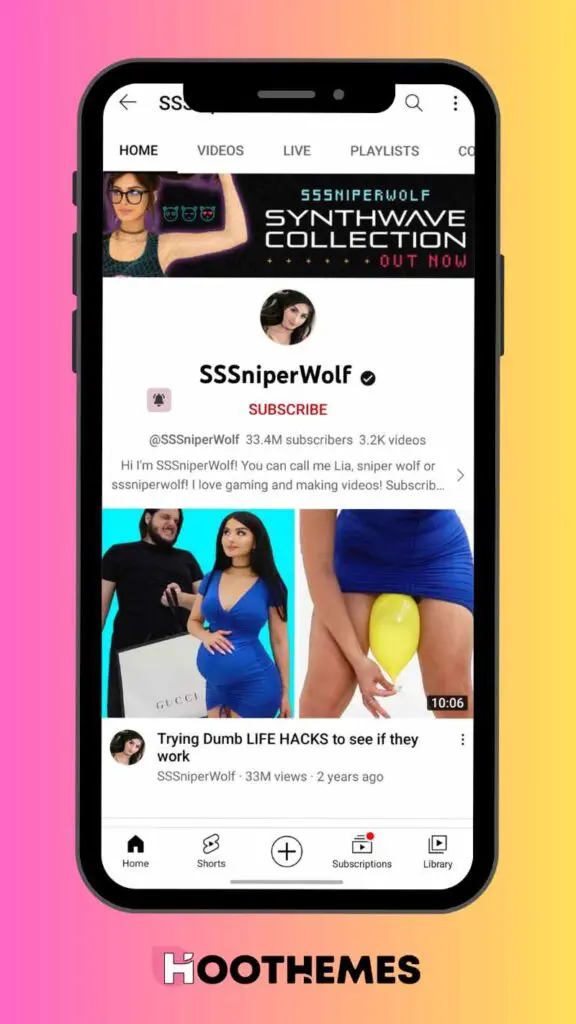 SSSniperWolf YouTube Yayını