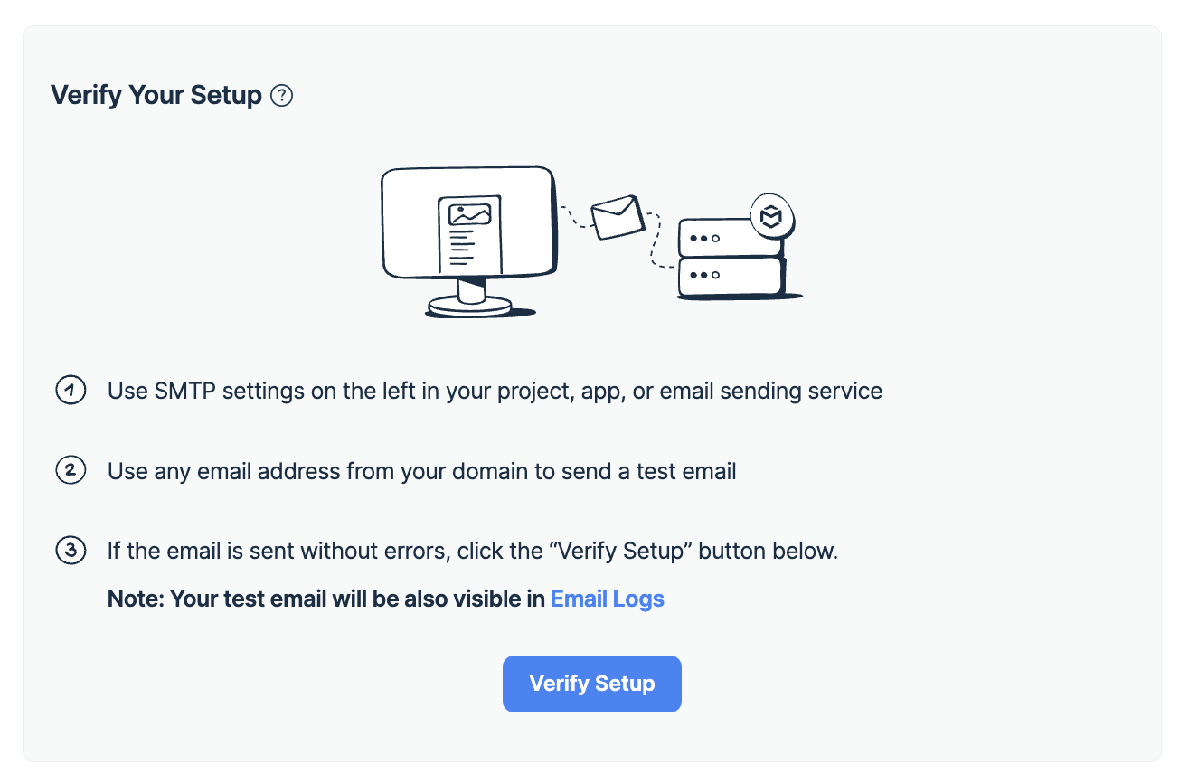 Mailtrap 验证设置