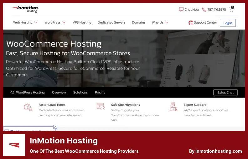 InMotion Hosting - 最高の WooCommerce ホスティング プロバイダーの 1 つ