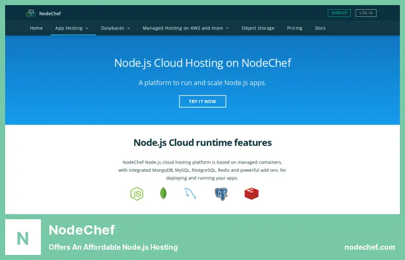 NodeChef - Uygun Fiyatlı Node.js Barındırma Sunar