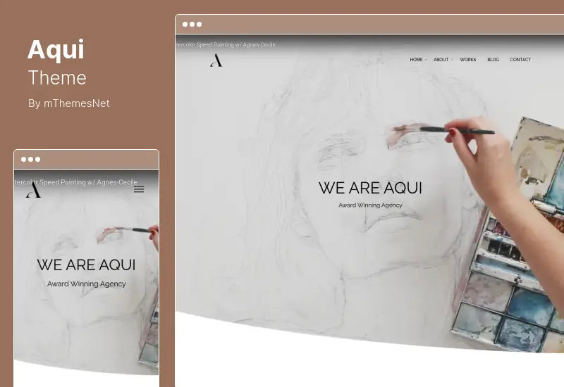 Aqui Theme - Creative Portfolio WordPress テーマ