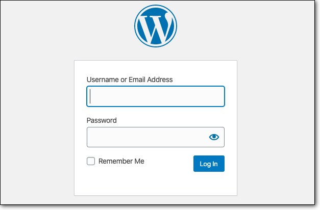 WordPress登錄頁面