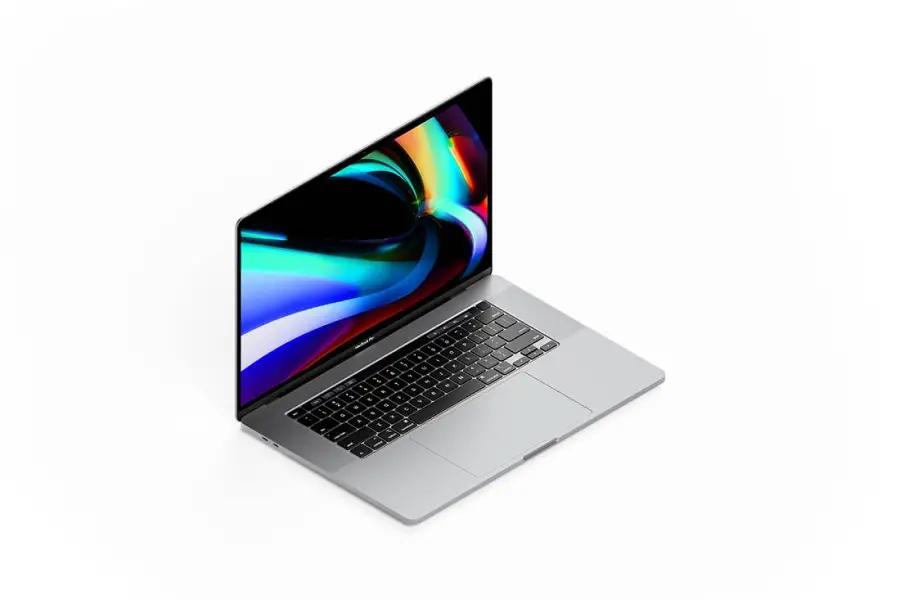 İzometrik MacBook Pro 16 İnç Maketi -