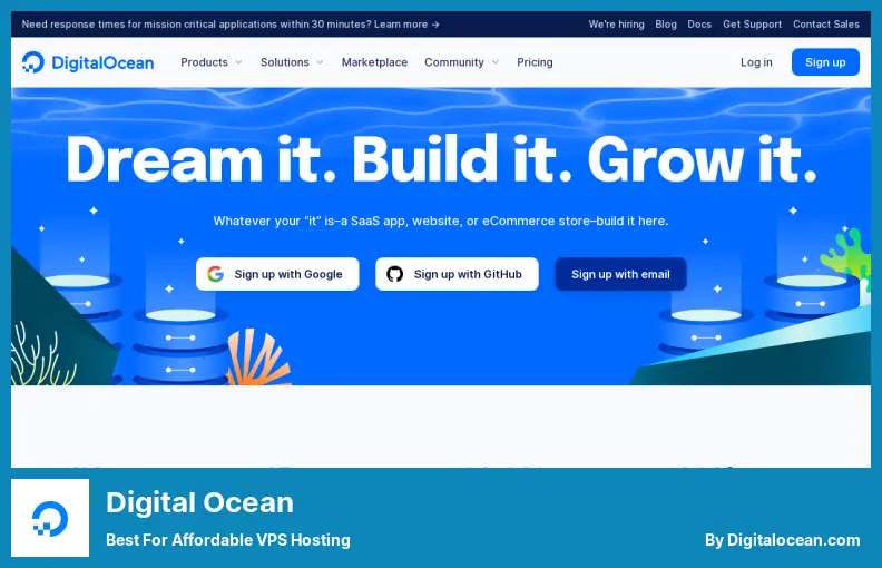 Digital Ocean - 經濟實惠的 VPS 託管的最佳選擇