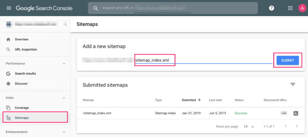 soumettre le sitemap mis à jour avec la version https dans la console de recherche Google