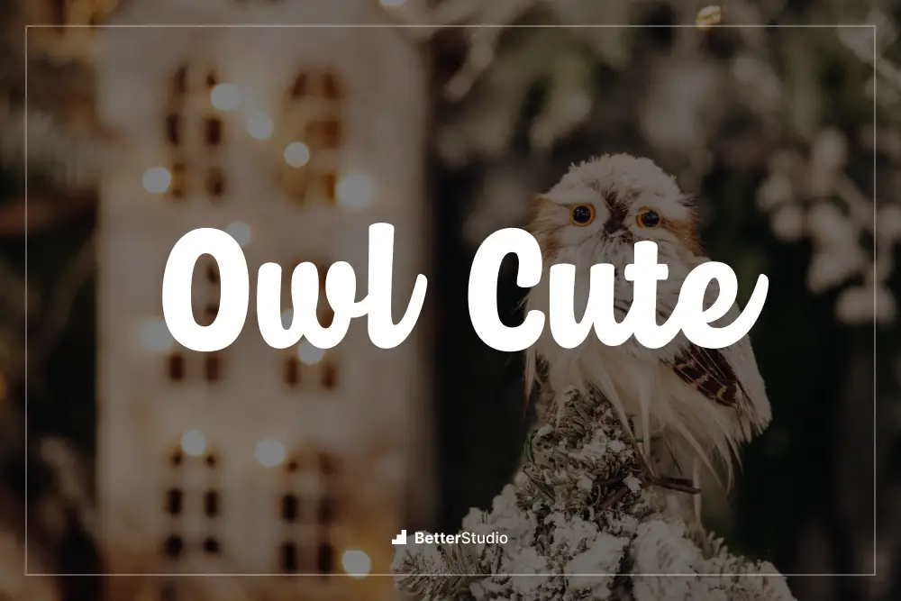 Hibou mignon -