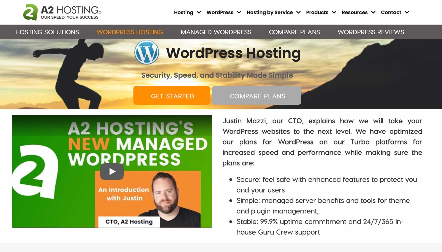 A2 Hosting hosting WordPress terbaik