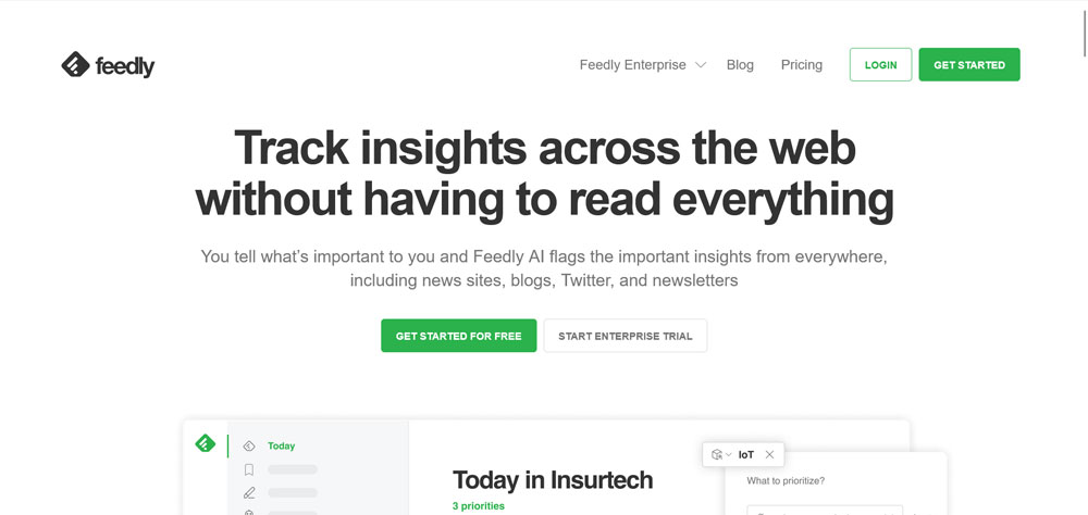 feedly 免費 rss 閱讀器