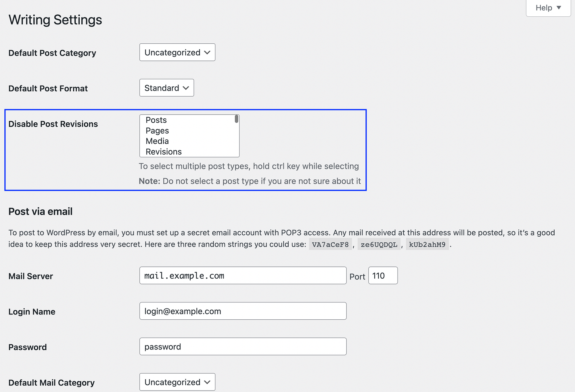 Cómo administrar su historial de revisión de WordPress: deshabilite la configuración de revisiones posteriores en WordPress