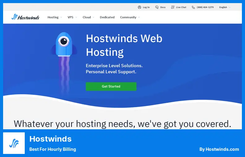 Hostwinds - Am besten für stündliche Abrechnung