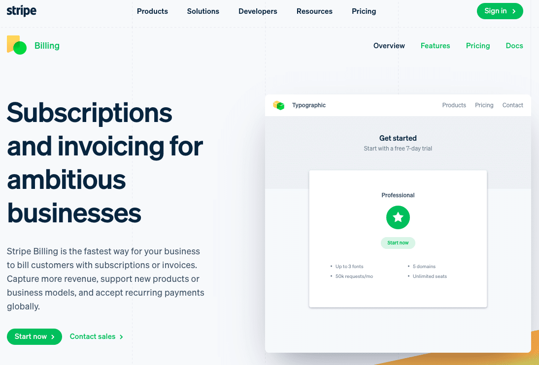 Stripe oferuje subskrypcje i funkcje fakturowania