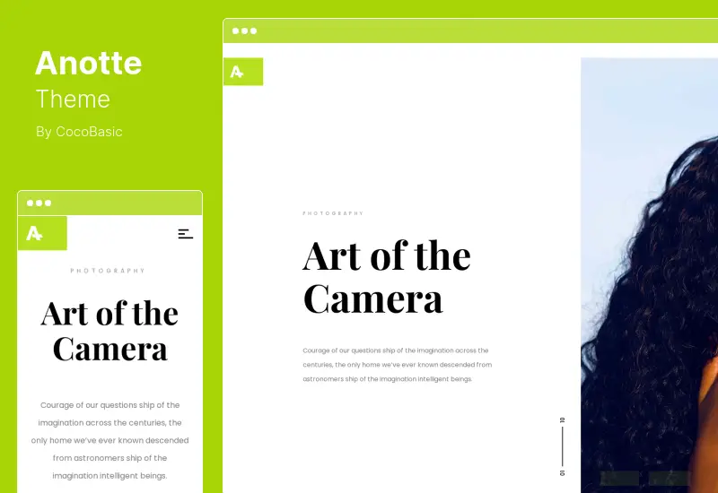 Anotte Theme - Тема WordPress для горизонтальной фотографии