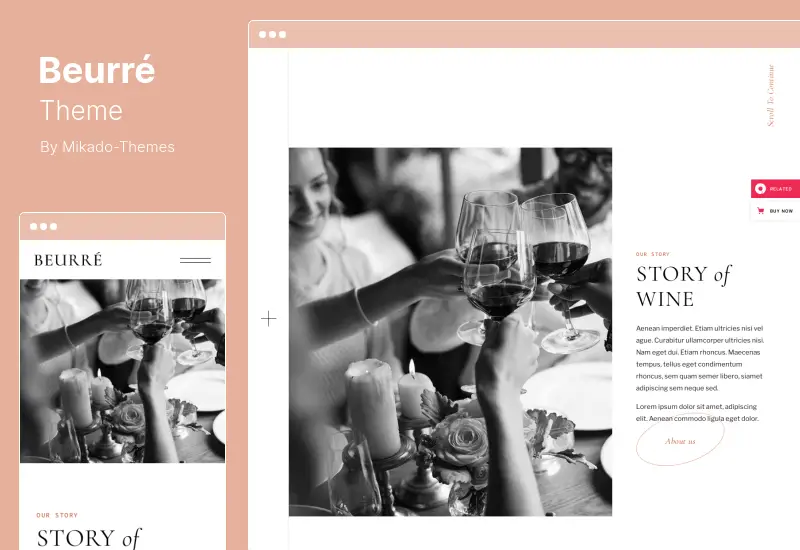 Beurre Theme - Tema WordPress para restaurante elegante