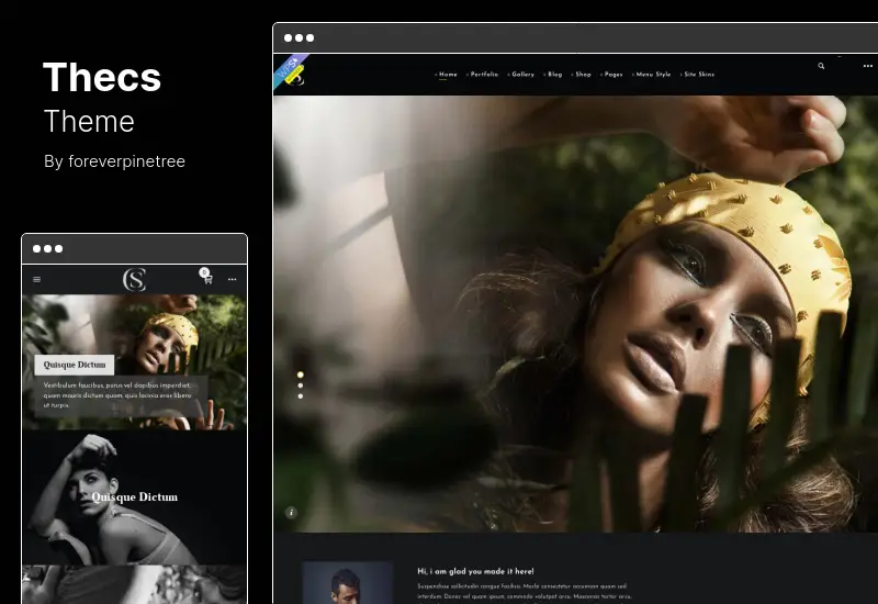 Thecs-Thema – Portfolio-WordPress-Thema