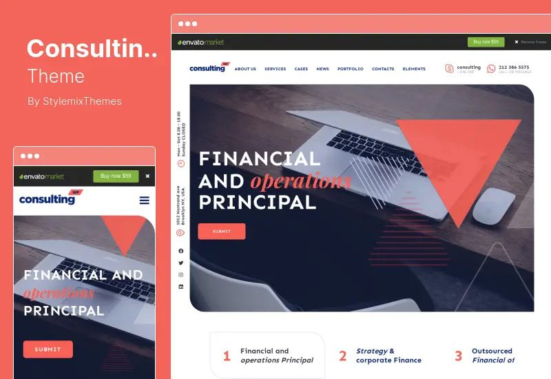 Motyw Consulting - biznes, finanse Motyw WordPress