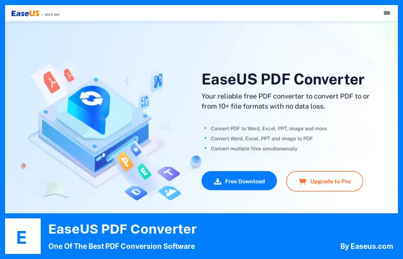 EaseUS PDF Converter - 最好的 PDF 轉換軟件之一