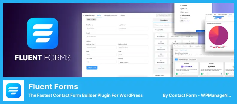 Fluent Forms Plugin - WordPress 用の最速の Contact Form Builder プラグイン