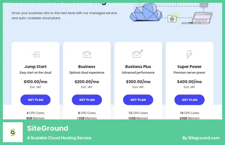 SiteGround - un service d'hébergement cloud évolutif