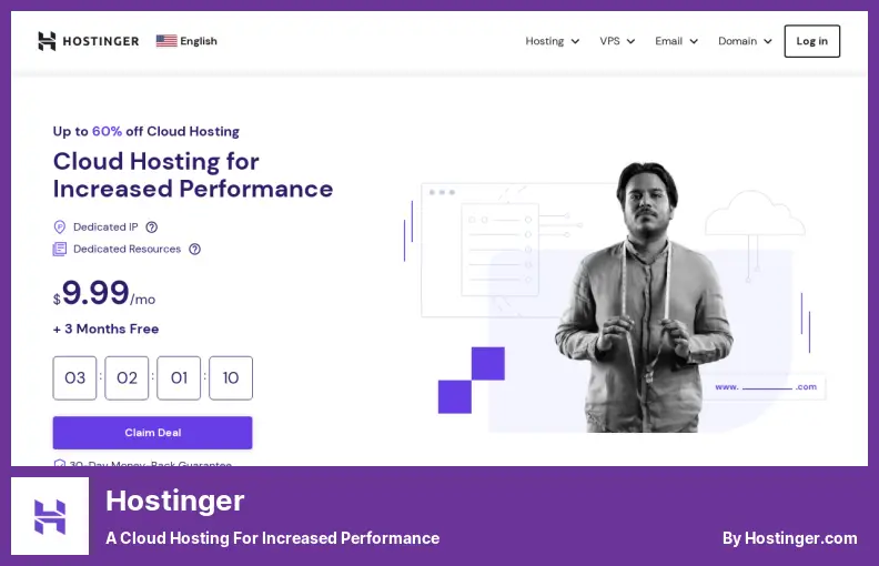 Hostinger - un hébergement cloud pour des performances accrues