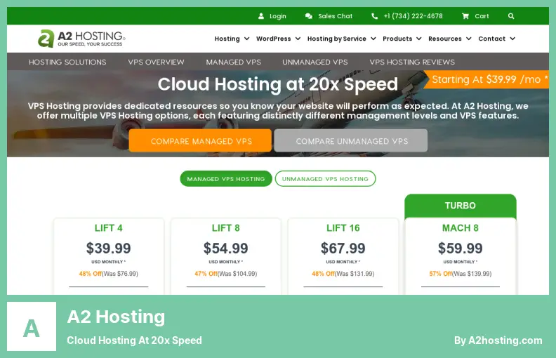 A2 Hosting - Cloud-Hosting mit 20-facher Geschwindigkeit