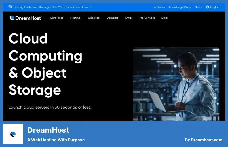 DreamHost - Hosting sieci Web z celem