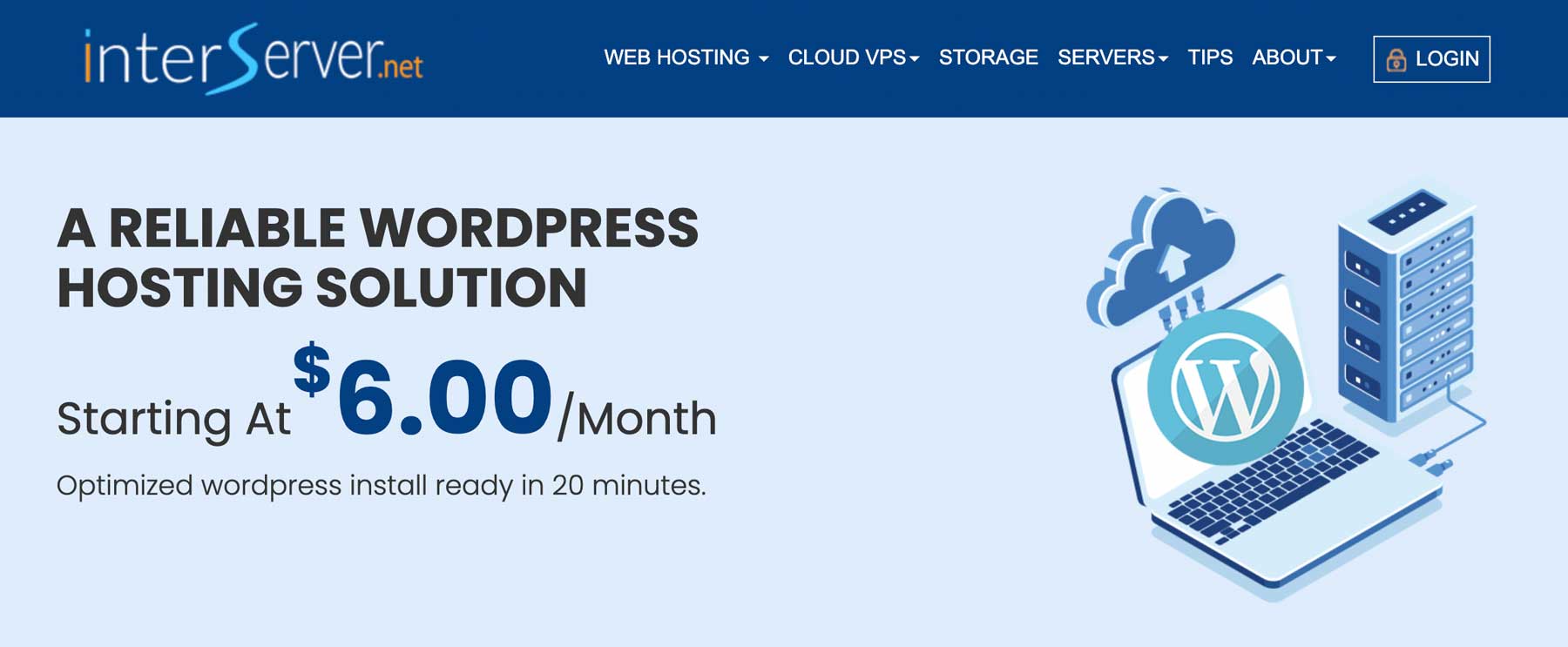 Hospedagem VPS Interserver WordPress