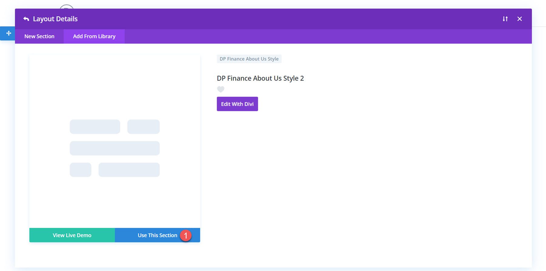 Secțiunea Ultimate Multifunction Divi Webkit Use