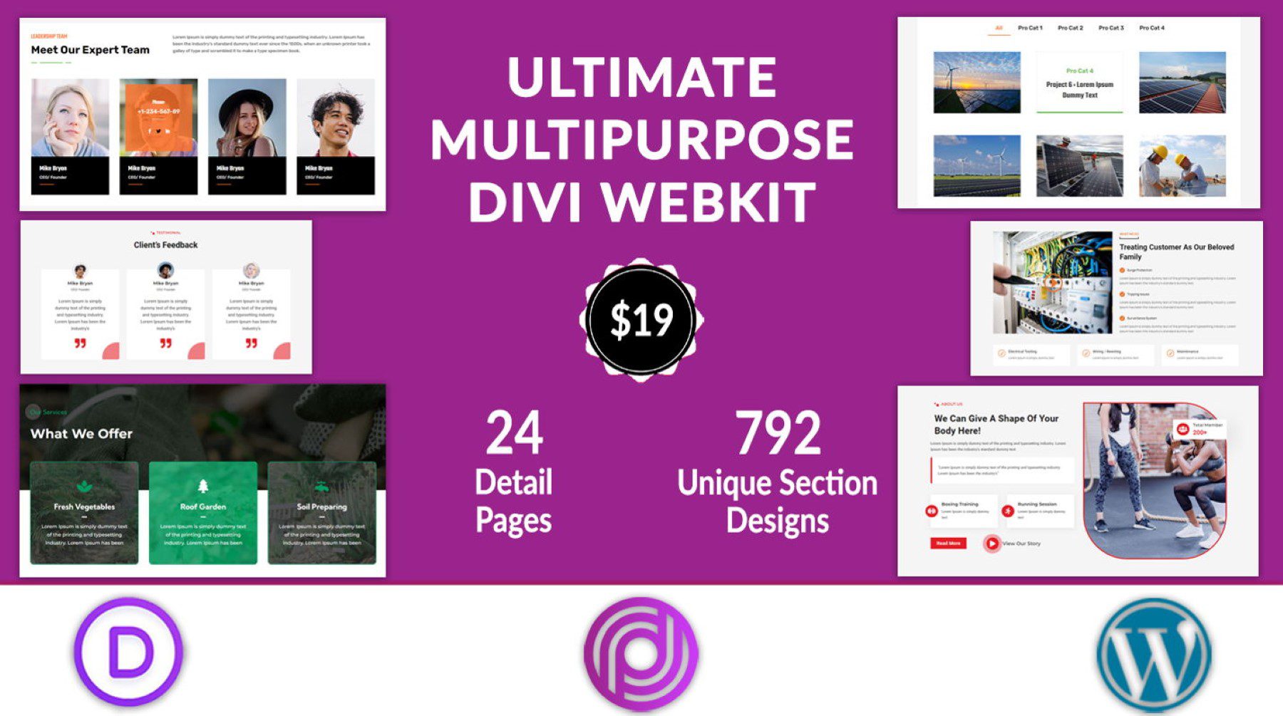 Achat ultime du Webkit Divi polyvalent