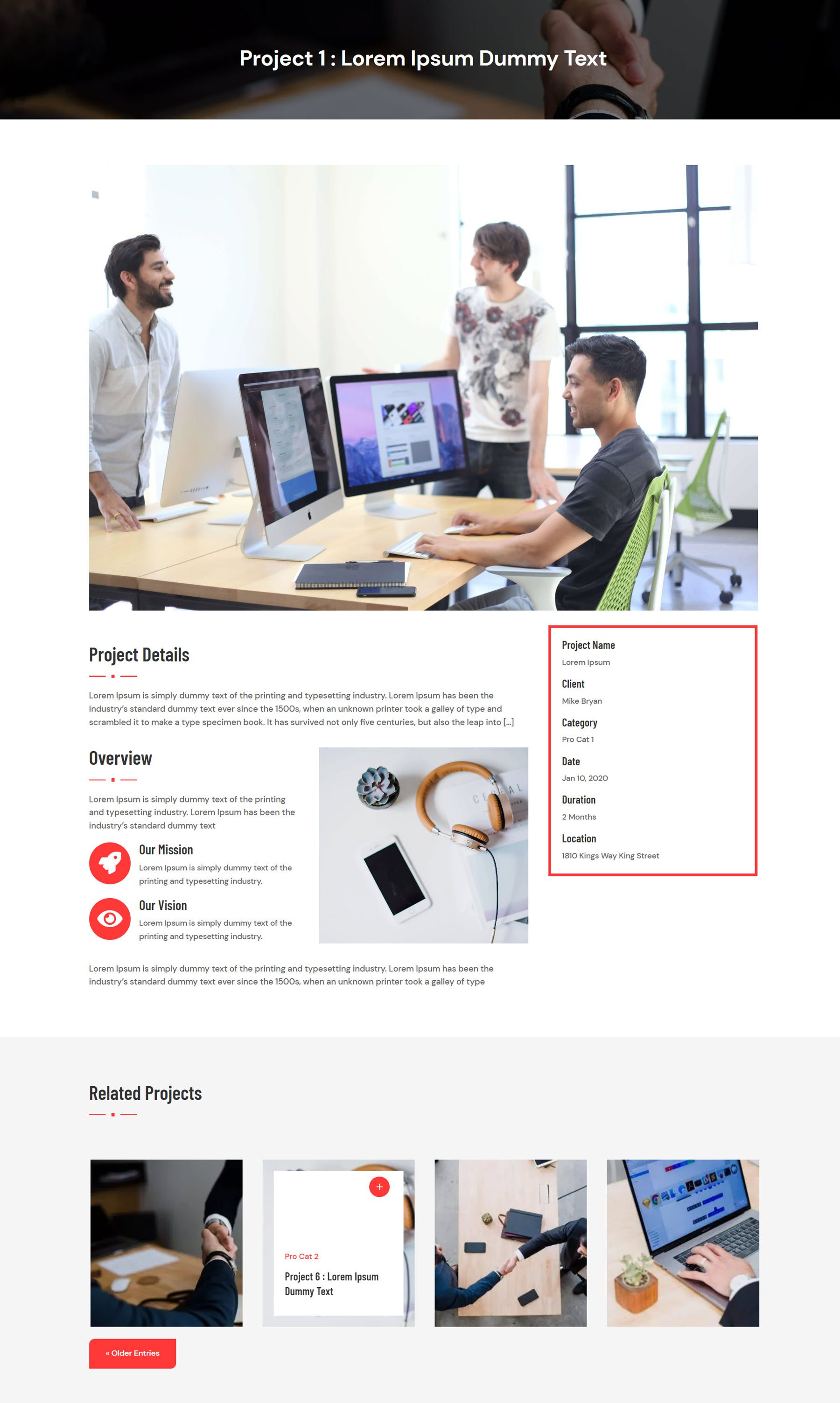 Page du projet Ultimate Multipurpose Divi Webkit