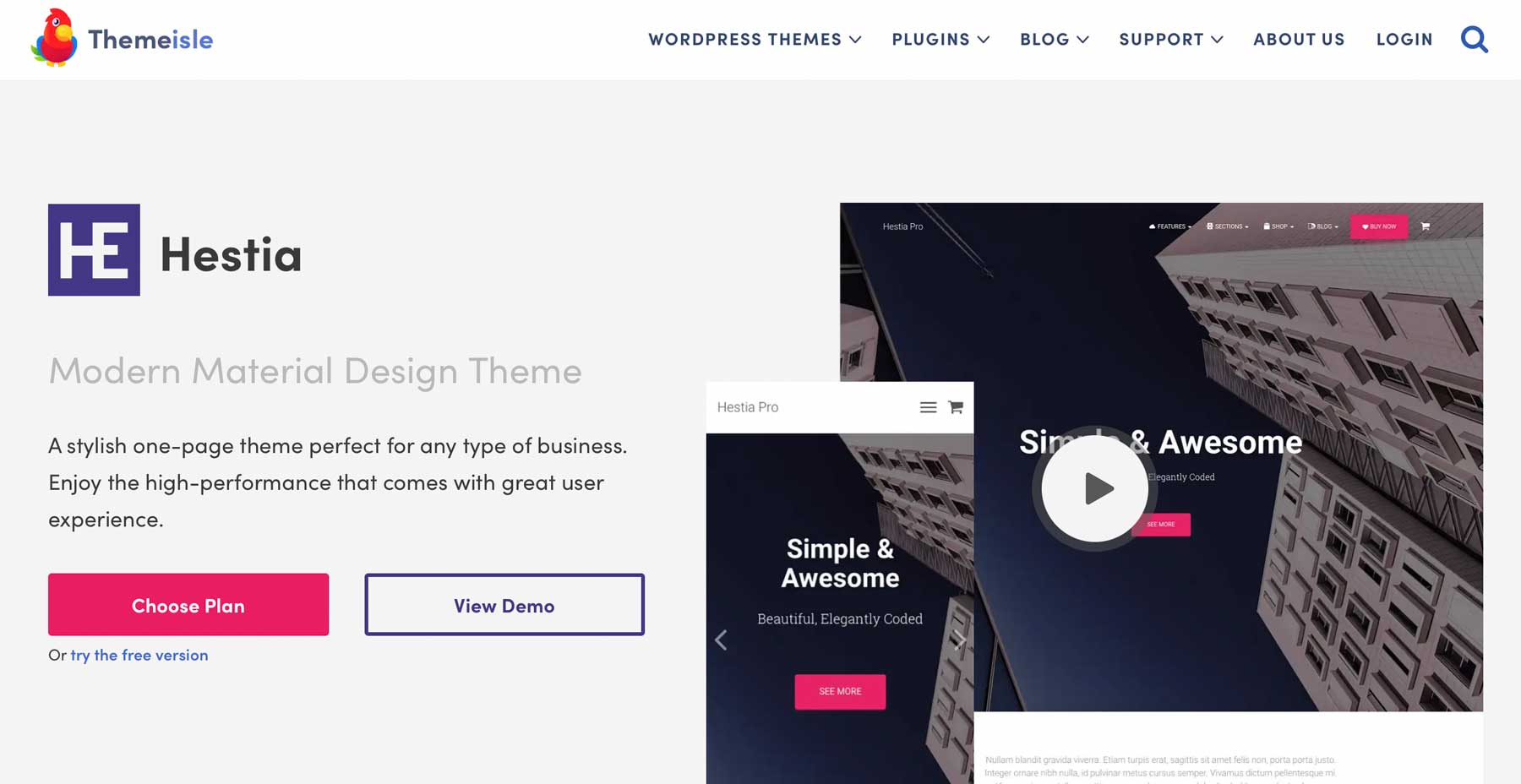 Hestias bestes WordPress-Theme