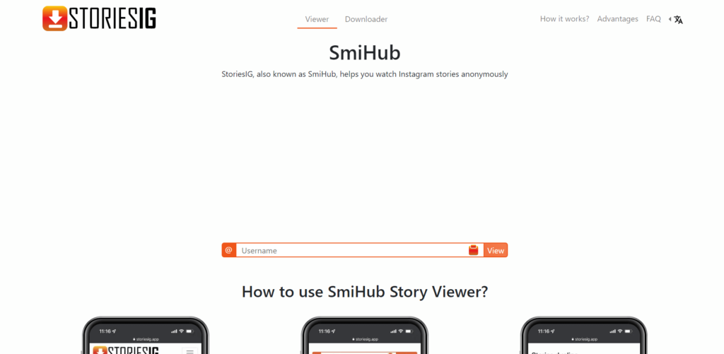 SmiHub: Picuki의 대안