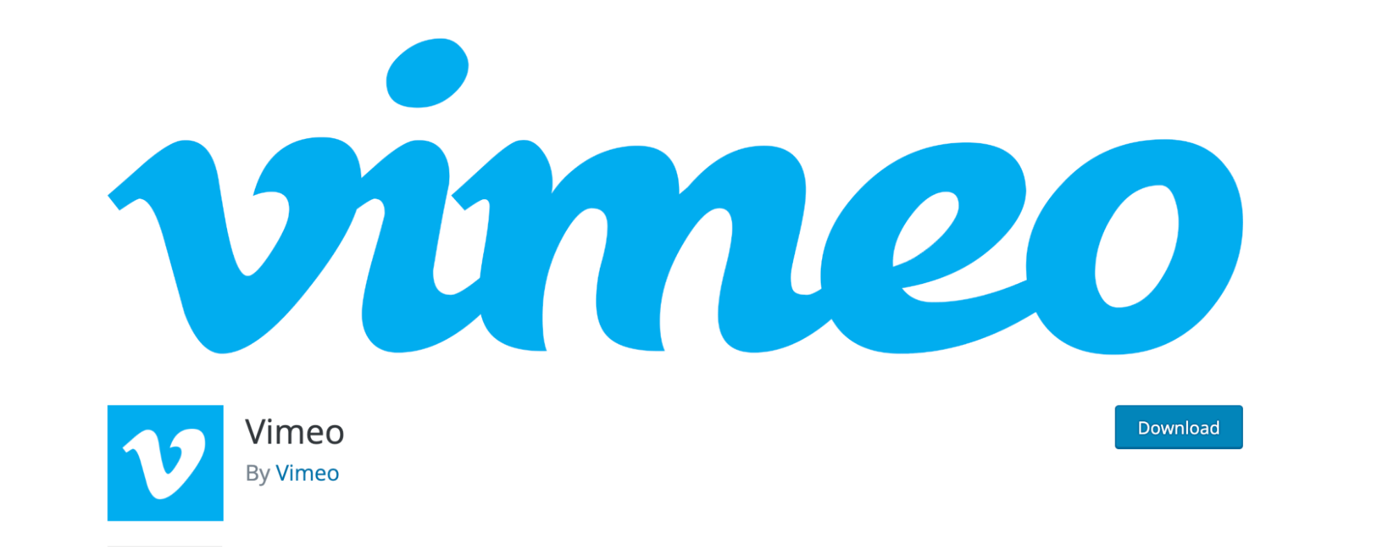 المكون الإضافي Vimeo في مستودع WordPress