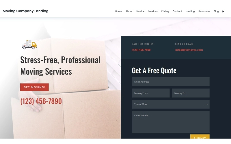 Divi Moving company