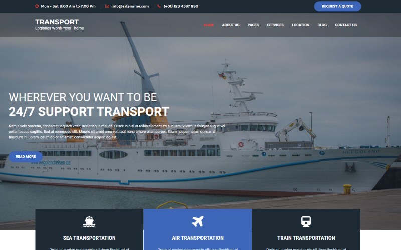 Flythemes transport