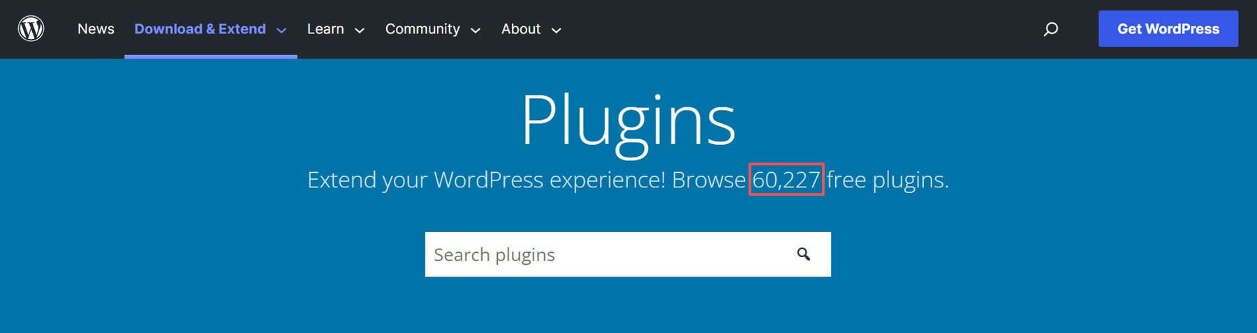 WordPress 60000+ Plugin