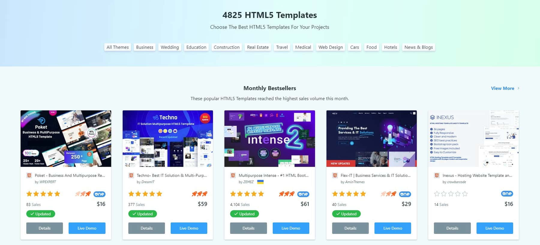 Шаблон Monster HTML Template Marketplace