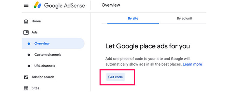 Google AdSense の自動広告コードを生成する