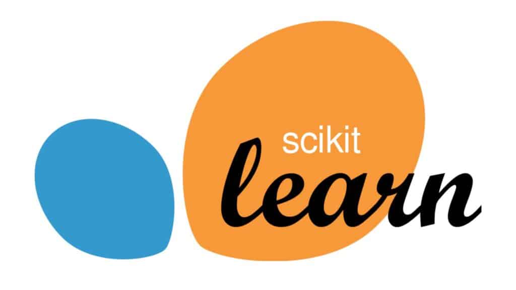 中央に「scikit」、その下に「learn」という言葉が入ったカラフルなロゴ。