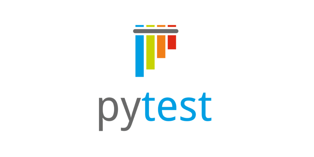 Logo Pytest terdiri dari kata "pytest" dan grafik naik di atasnya.