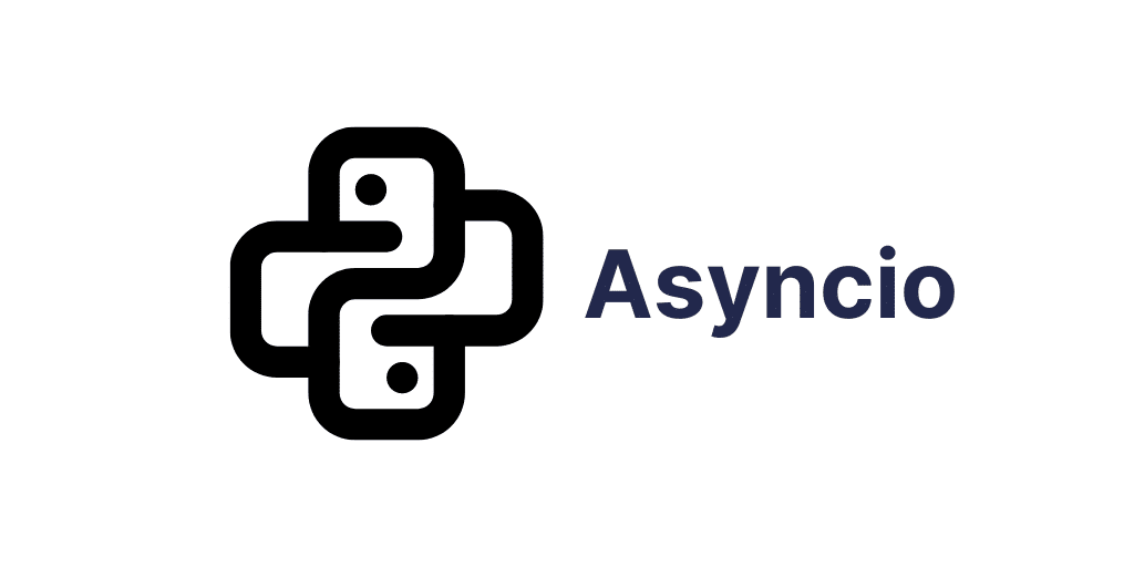 「Asyncio」という単語の横にある Python のロゴ。