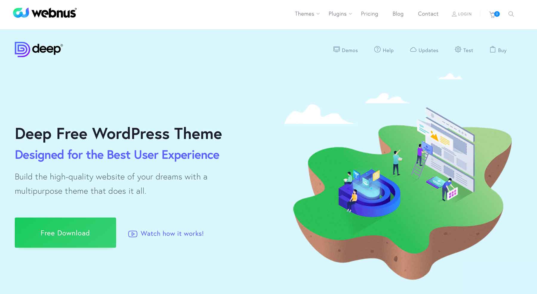 Tema WordPress reattivo profondo