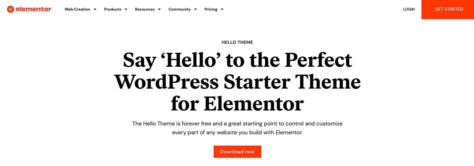 Hello Elementor odpowiada motyw WordPress