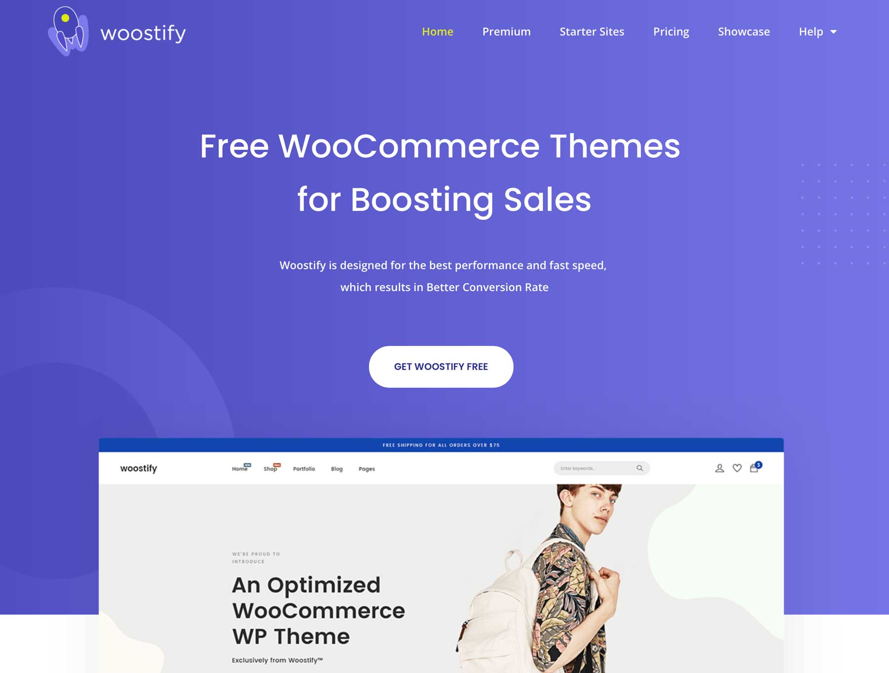 Woostify موضوع وورد للتجارة الإلكترونية