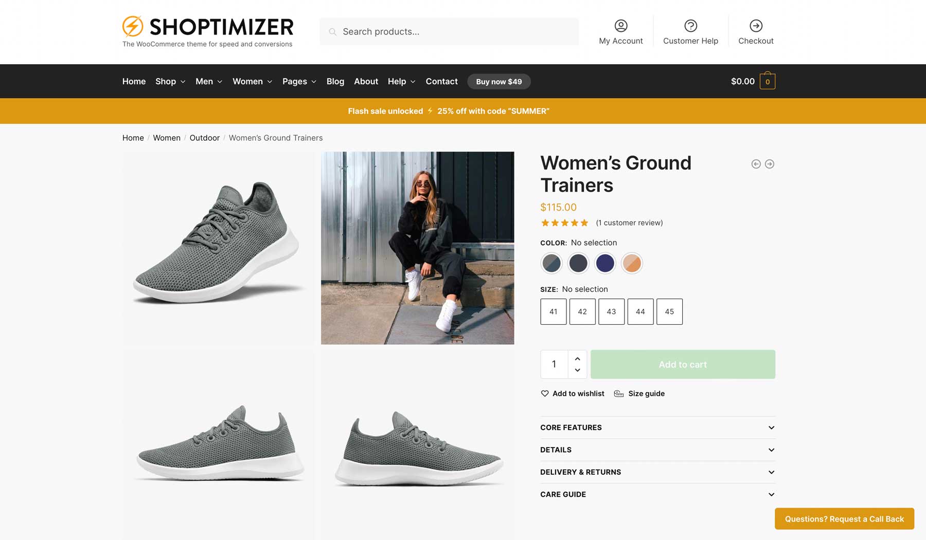 Demo der Shoptimizer-Produktseite