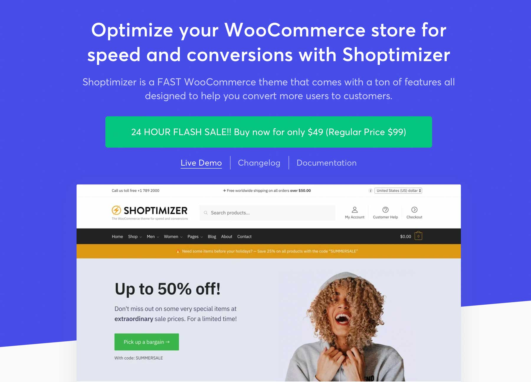 Motyw WordPress dla e-commerce Shoptimizer