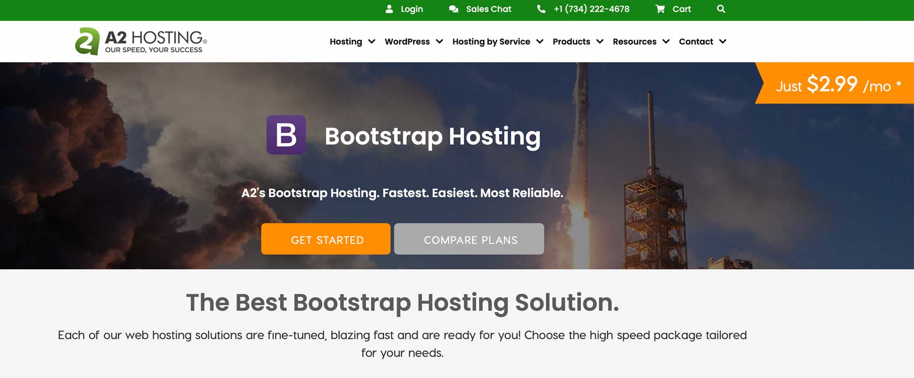 Hospedagem A2 para Bootstrap