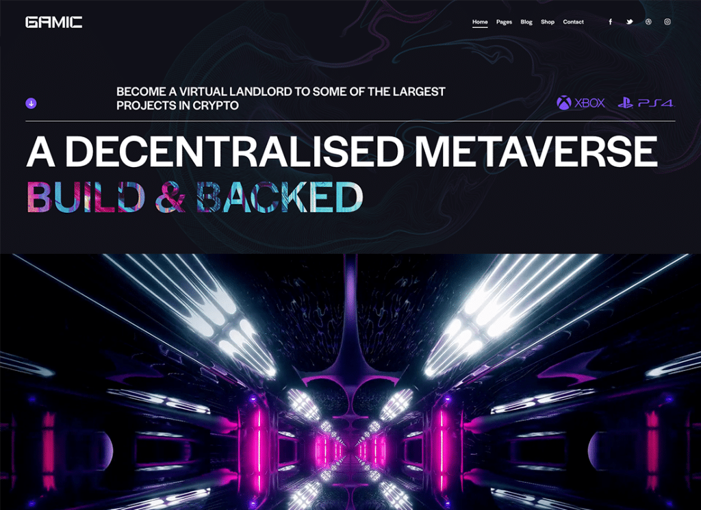 Гейм | Тема Metaverse Gaming & Crypto WordPress