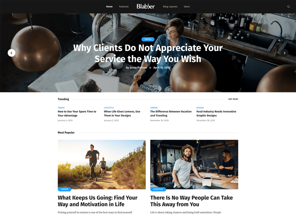 Blabber | All-in-One Elementor Blog & News Magazine Tema WordPress + RTL